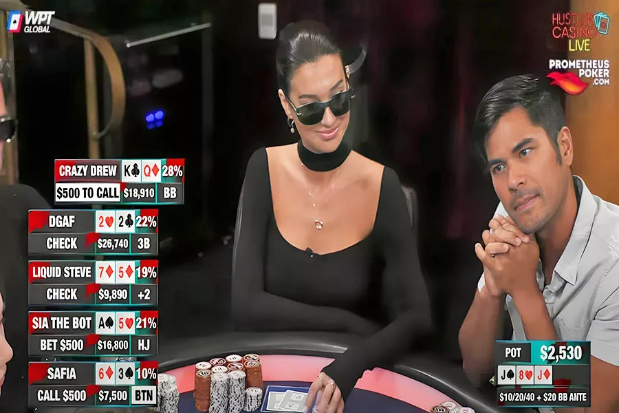 Safia Turned Up to Play Poker On Hustler Casino Live