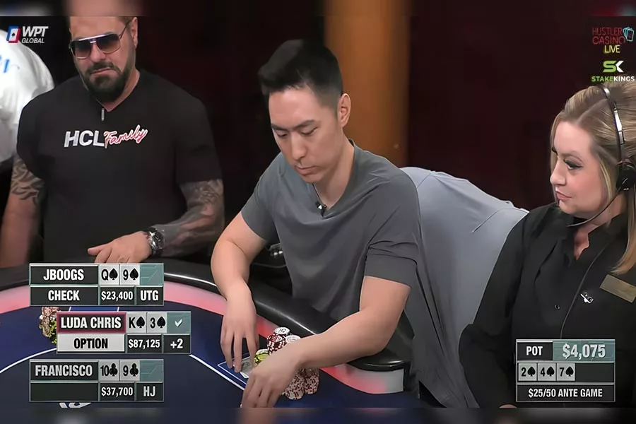 Action Packed Flop On Hustler Casino Live