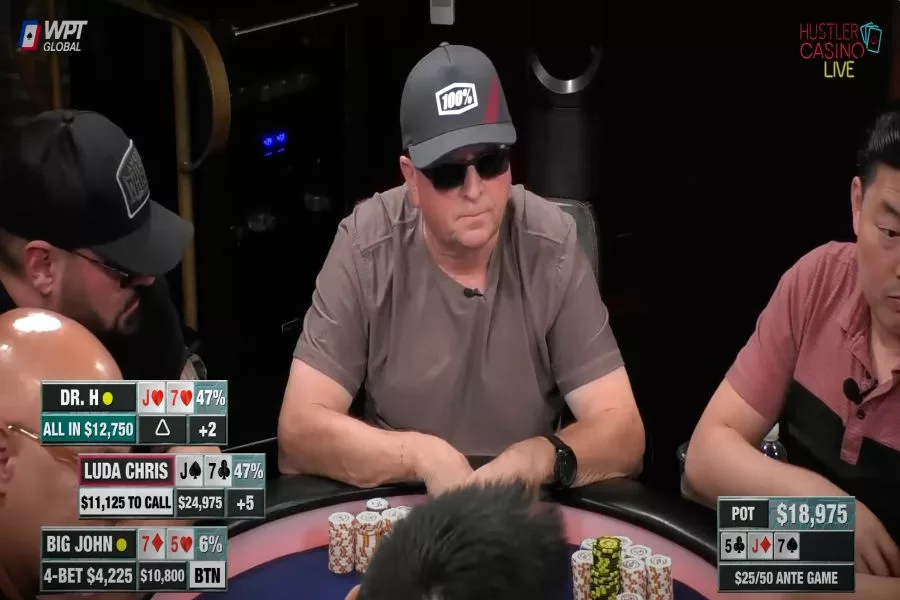 Six Players to The Flop Can Big John Hit a Lucky Five?