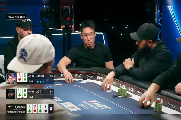 Jason Min fires Triple Barrel Bluff: WPT World Championship