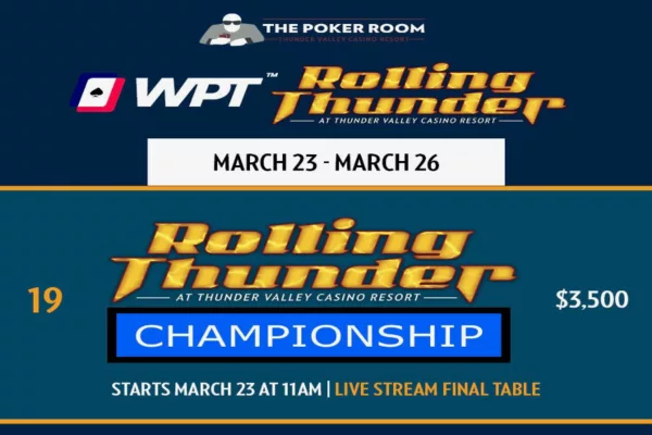 WPT Rolling Thunder FT: Watch the Action On YouTube
