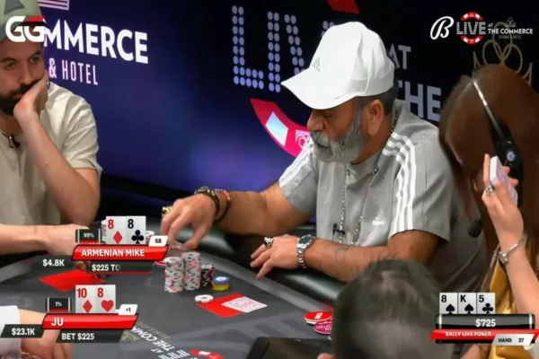 99% Equity For Armenian Mike at Bally Live Poker