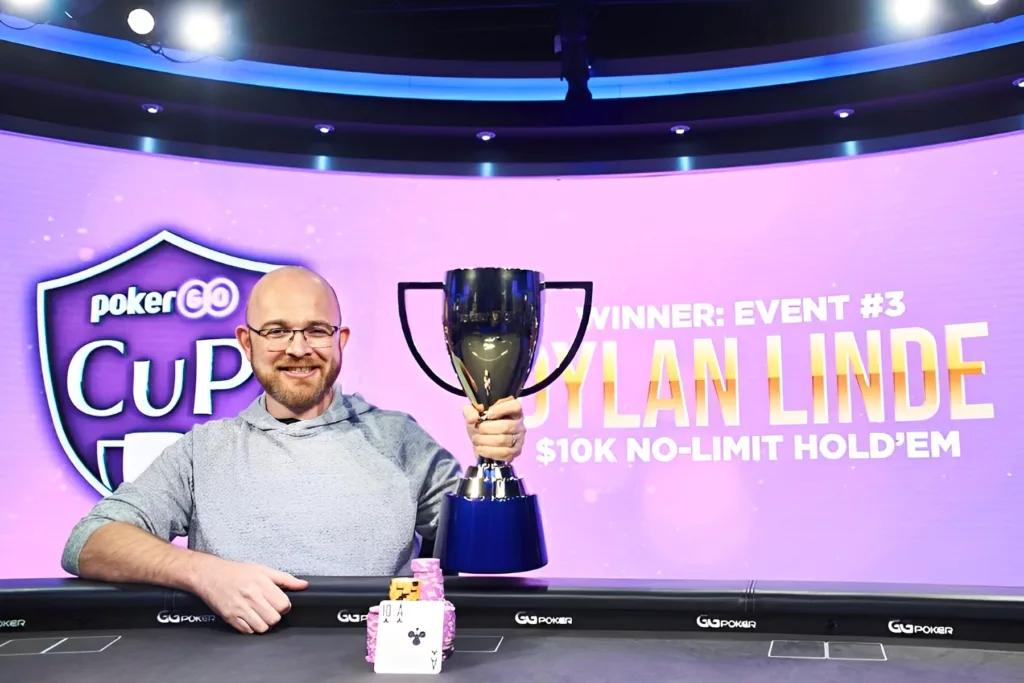 Dylan Linde PokerGO Cup 2021 Event 3 Winner