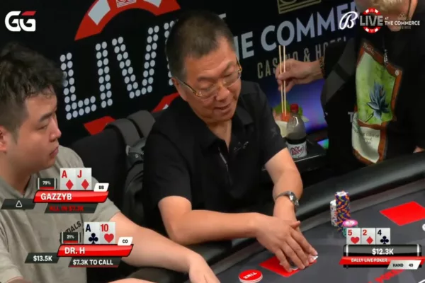 Gazzy B Is all Out Aggressive vs Dr. H at Bally Live Poker