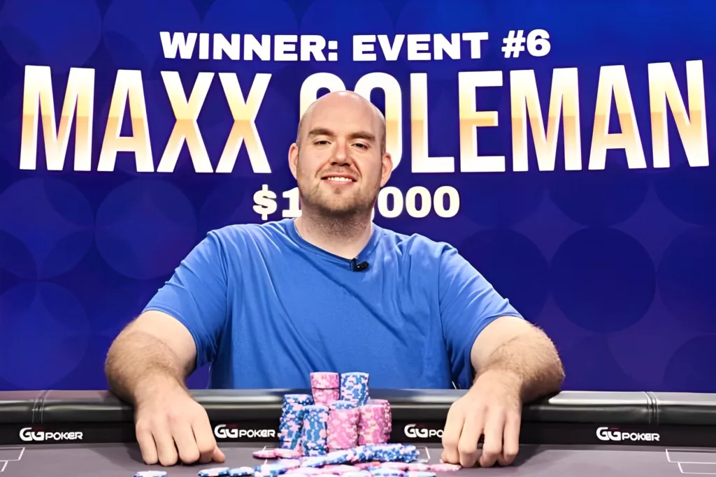 Maxx Coleman Poker Masters 2021 Event 6 Winner