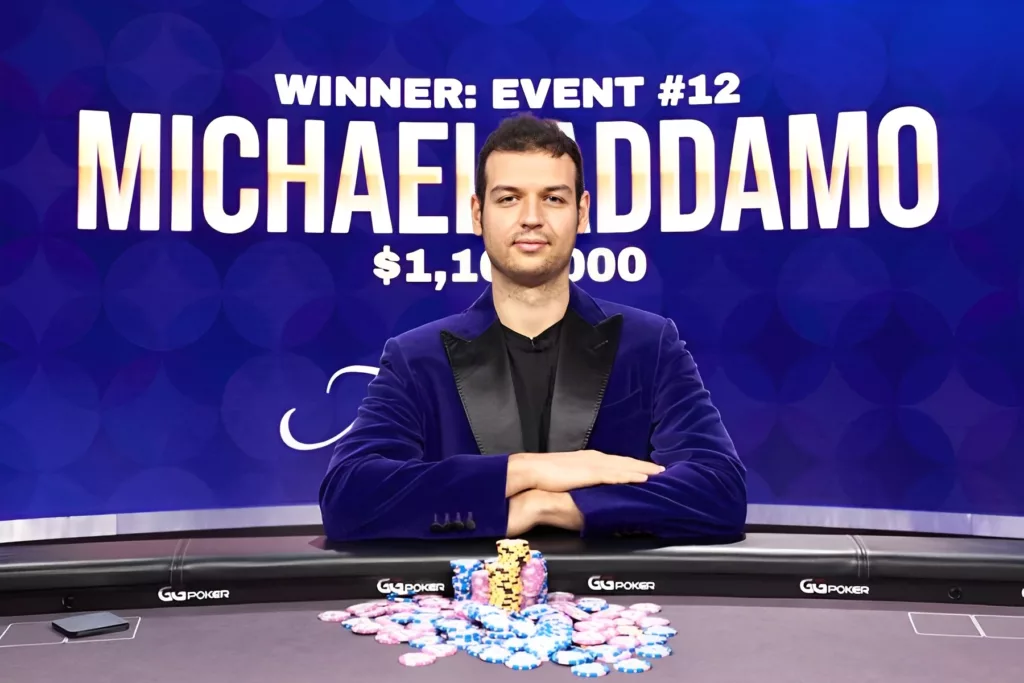 Michael Addamo Poker Masters 2021 Event 12 Winner