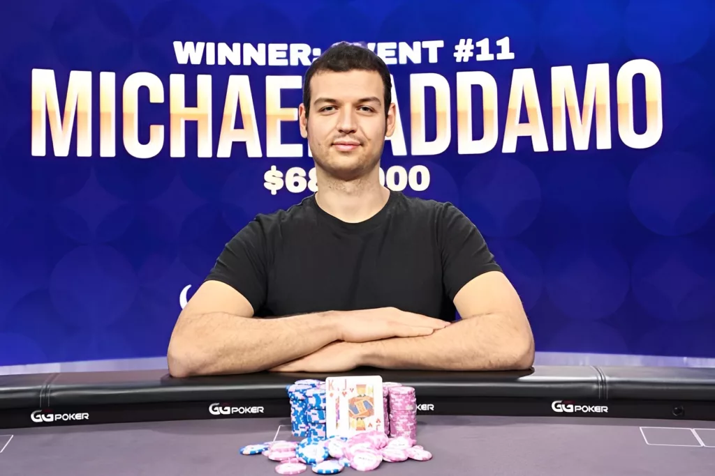 Michael Addamo Poker Masters 2021 Event 11 Winner