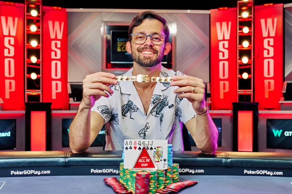 Mike Gorodinsky, the victor during the 54th WSOP $10,000 H.O.R.S.E. Championship