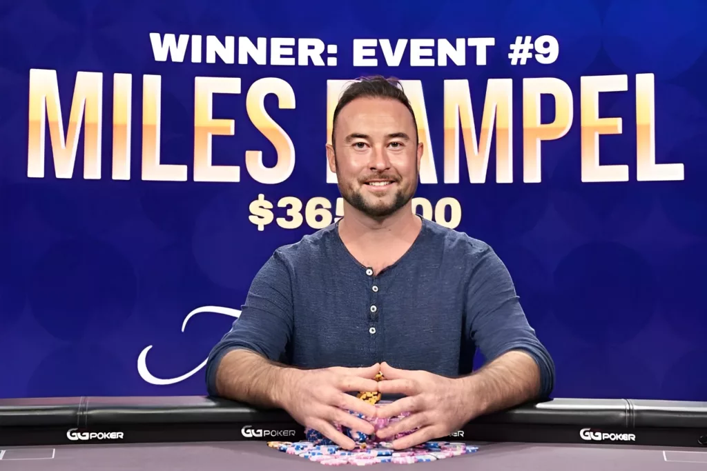 Miles Rampel Poker Masters 2021 Event 9 Winner