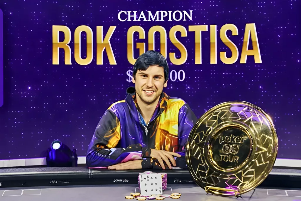 Rok Gostisa PokerGO Tour Championship 2021 Winner