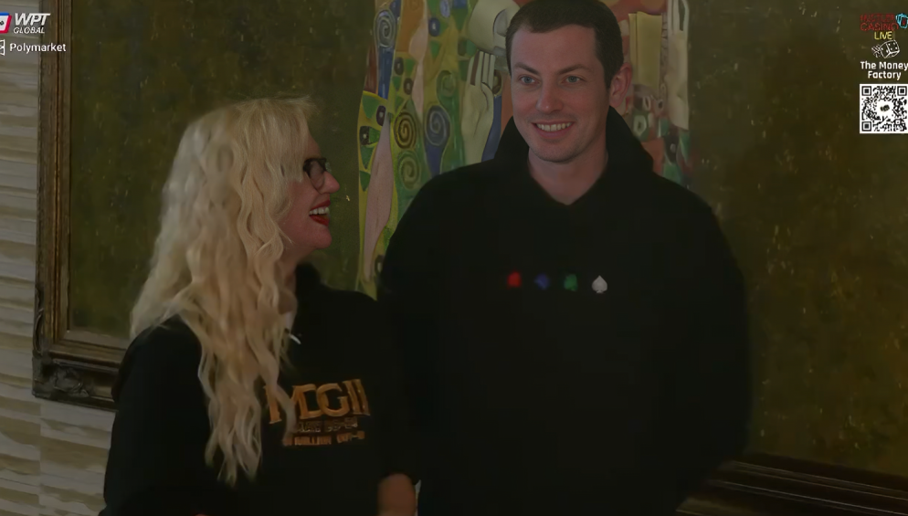 Tom Dwan Being interview by Veronica Brill on Day 4 