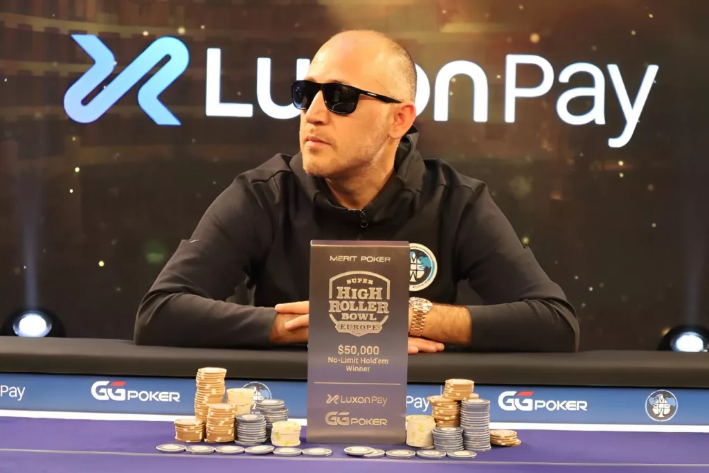 Selahaddin Bedir Merit Poker presents Super High Roller Bowl Europe Event 4 Winner