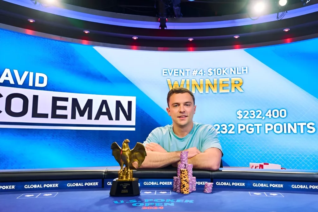 David Coleman U.S. Poker Open 2024 Event 4 Winner