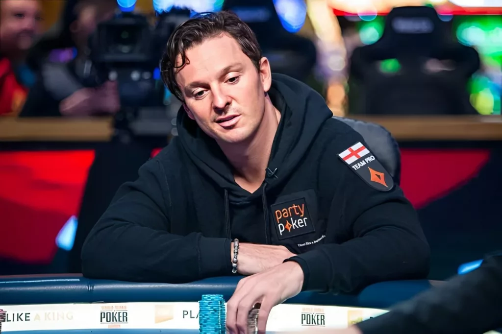 Sam Trickett at the poker table