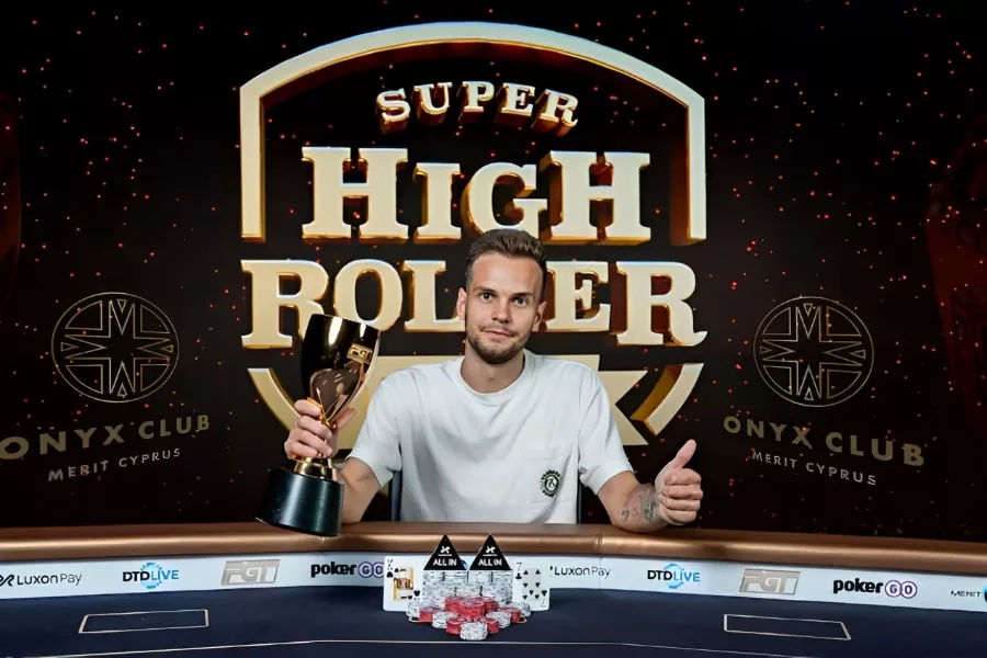 Maksim Vaskresenski Super High Roller Bowl Cyprus 2024 Event 5 Champion