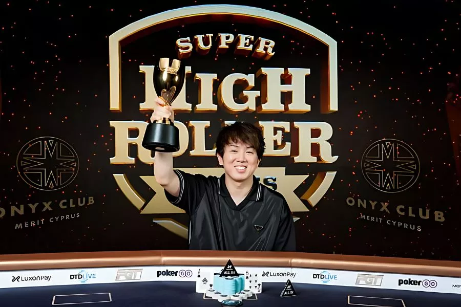 Masashi Oya Super High Roller Bowl Cyprus 2024 Event 4 Champion